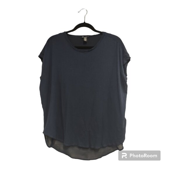 Kenneth Cold Navy Blue Shirt Short Sleeve Size M - Picture 1 of 4